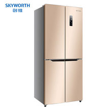 Skyworth 415 liters cross door refrigerator household frequency conversion four-door double door air-cooled no frost BCD-415WP