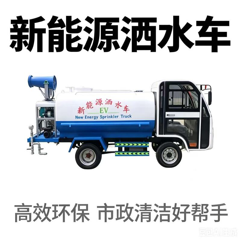 New Energy Electric Four-Wheel Sprinkler Truck for Construction Sites, Landscaping, Breeding, Multi-Functional Dust Suppression, High-Pressure Cleaning, and Fire-Fighting New Energy Electric Four-Wheel Sprinkler Truck for Construction Sites, Landscaping, Breeding, Multi-Functional Dust Suppression, High-Pressure Cleaning, and Fire-Fighting