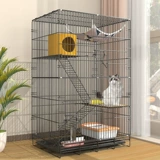 Новая клетка для кошек, вилла, трехэтажная супербольшая клетка для кошек свободного пространства, роскошный кошачий домик, питомник, лазалка для кошек, кошачье гнездо