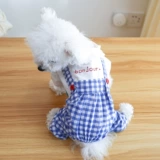 Петухой круг собаки одежда для домашних животных весна и летняя четырехлетняя куртка милые французские пледы брюки
