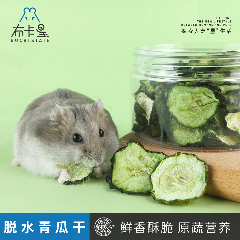 Hamster Snacks Cucumber Dry Dehydrated Green Melon Sheet Lowering Fire Vegetables Nutrition Grain Golden Silk Bear Dragon Cat Rabbit Supplies
