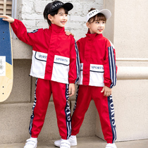 Childrens school uniforms Assault Clothing School Uniform for Primary School Childrens Kindergarten Garden Costume Spring Autumn Winter Clothing Red Banfu Sportswear