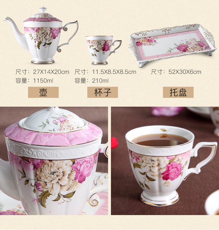 European cup suit house has contracted with water cooling kettle cup high - temperature ceramic cups sitting room tray