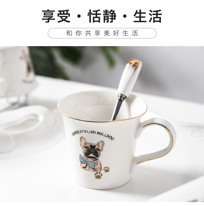 Household glass suits for ceramic cup tray was sitting room with European heat - resisting teapot teacup cold water kettle suit