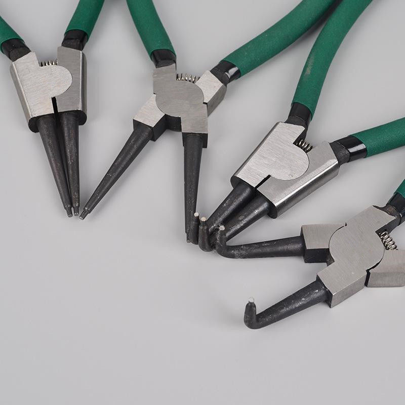 German Imports of four-in-one snap-spring pliers C-type clasp pliers Outer carneCard Elbow Bearings With Spring Mounting Disassembly Snap Ring