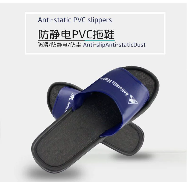 Giày chống tĩnh điện QCFH nam Dép PVC nữ chống bụi và không bụi giày mùa hè thoáng khí nhà máy điện tử xưởng giày công sở dép chống tĩnh điện