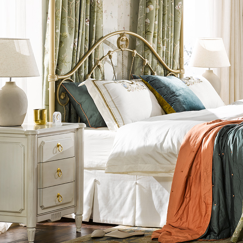 RICH HOME Retro iron art bed American European-style French style eco-friendly No formaldehyde exit 1 8 m 1 5 m 1 2 m -Taobao