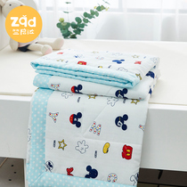 Childrens summer cold quilt cotton baby air conditioning by kindergarten baby nap is summer gauze small thin can be washed