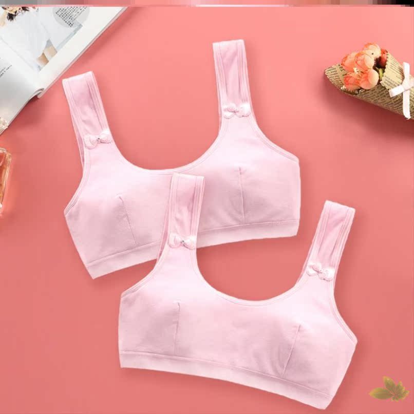 Cô bé 8 tuổi phát triển cô gái đồ lót mùa hè corset thở mười tuổi cô gái đồ lót phát triển vest nhỏ.