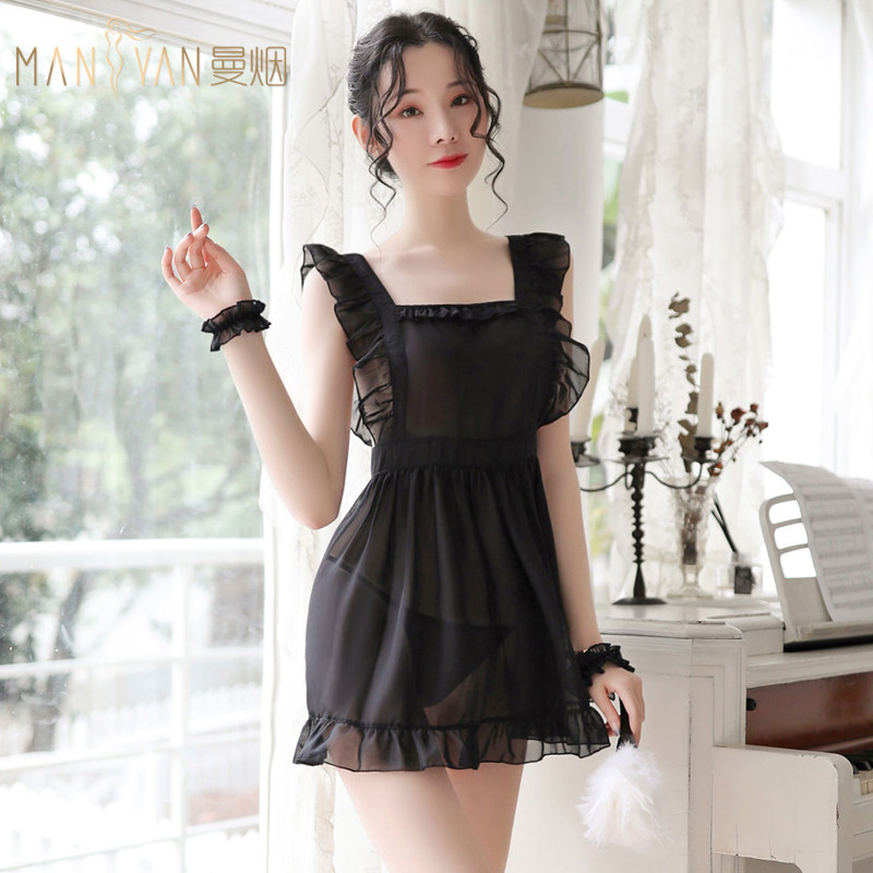Love lingerie Maid Passion Suit Women's Maid Cute Ladies Supplies Blood Drop Subuniform Seductive Seductive Opening-free