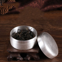 999 sterling silver handmade portable tea cans portable foot silver tea storage cans snowflake Silver Travel storage cans