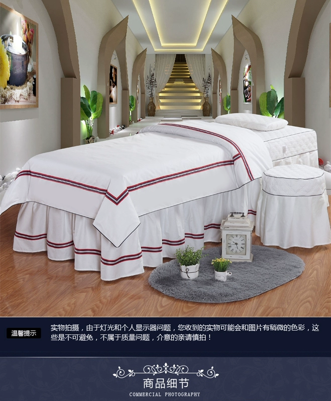 Hành lang cách châu Âu bông đẹp bedspread denim bedspread Điều trị cơ thể rắn massage munsu thể được tùy chỉnh - Trang bị tấm