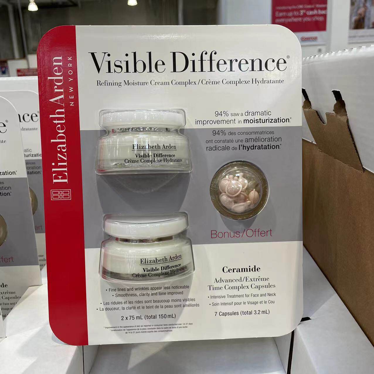 Canadian direct mail Arden 21 days adult universal effective moisturizing cream 75ml*2 bottles