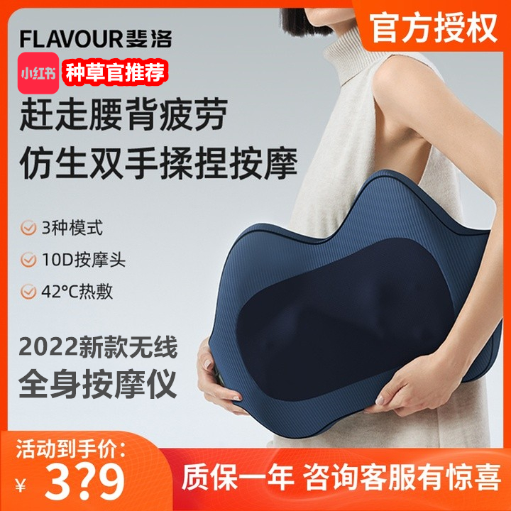 FLAVOUR Ferro Waist Massager Back Massage Instrument Press Waist Full Body Intelligent Wireless Massages Lean Back Cushions