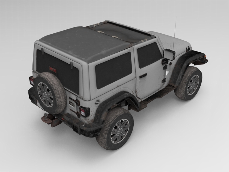 图片[2]-C4D汽车FBX越野车STL吉普车OBJ交通工具Blender三维模型Maya素材-cg男孩