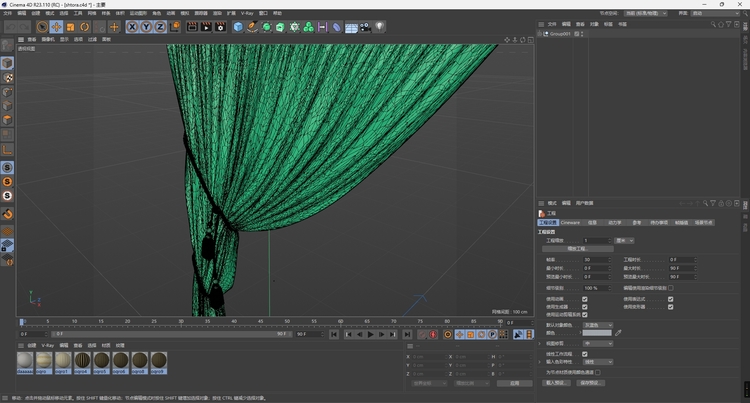 图片[3]-C4D罗马帘FBX卷帘STL布艺窗帘OBJ遮阳帘Blender三维模型Maya素材-cg男孩