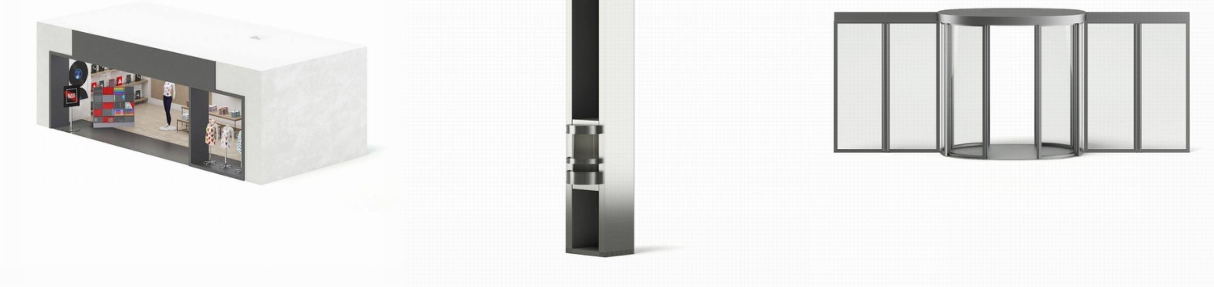 图片[3]-C4D电梯FBX栏杆OBJ休闲座椅STL垃圾桶Blender店铺闸机自动3D扶梯-cg男孩