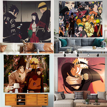 Japanese anime Naruto background cloth ins hanging cloth wall cloth Bedside decoration Bedroom punch-free dormitory hanging wall