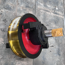 600*150 double edge active driving wheel flat key shaft spline shaft cast steel forged material wheel