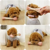 Собачья игрушка плюшевая маленькая собака Золотая ретривера Большой собаки щенки Большие собаки щенки измельчающие зубы и кусание звуковые товары для домашних животных