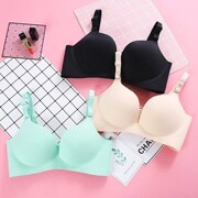 Đồ lót womens thép miễn vòng một mảnh hoàn toàn thoải mái áo ngực dày mỏng áo ngực sinh viên một mảnh bộ.