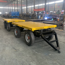 Traction flatbed truck railway pay-off flatbed trailer 6 tons construction site Cable manual traction mobile flatbed trailer
