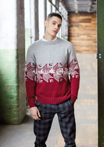 n078 Soward Men's Tuccus sweater Woven Text Graphic Tutorial