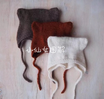 b311 bear ear hat 0-2 year old child hat woven text illustration course