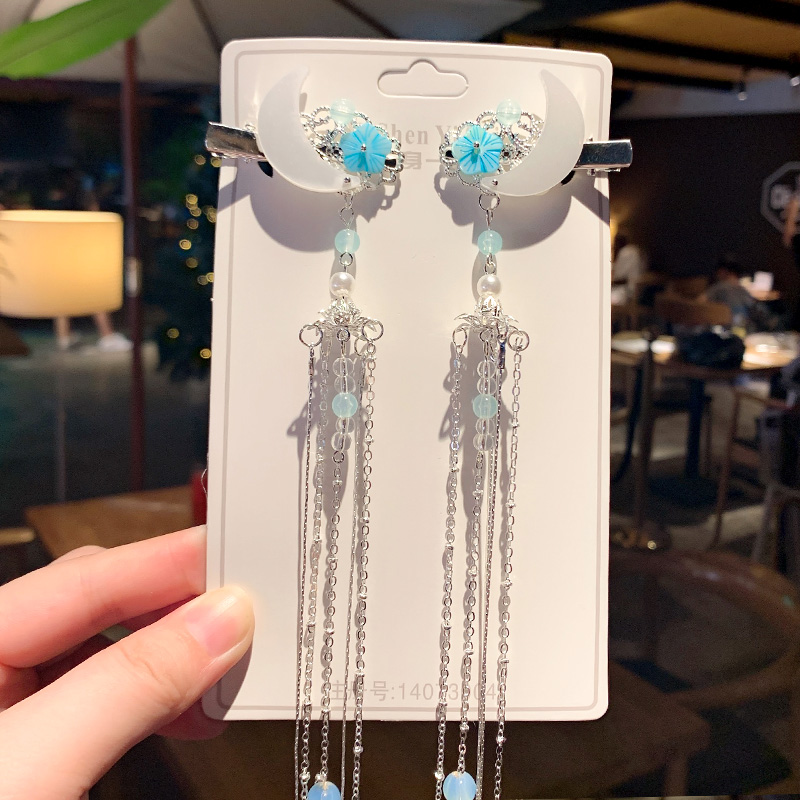 images 8:Chinese costume costume costume folder child with a gusty decorative ancient wind head decorated super fairy hair clip to the ancient side hairpin