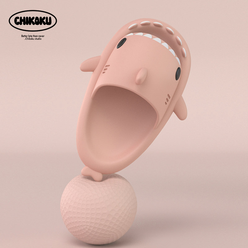 chikoku Korean cartoon sandal slippers female summer cute girl heart ins wind room non-slip word slippers woman