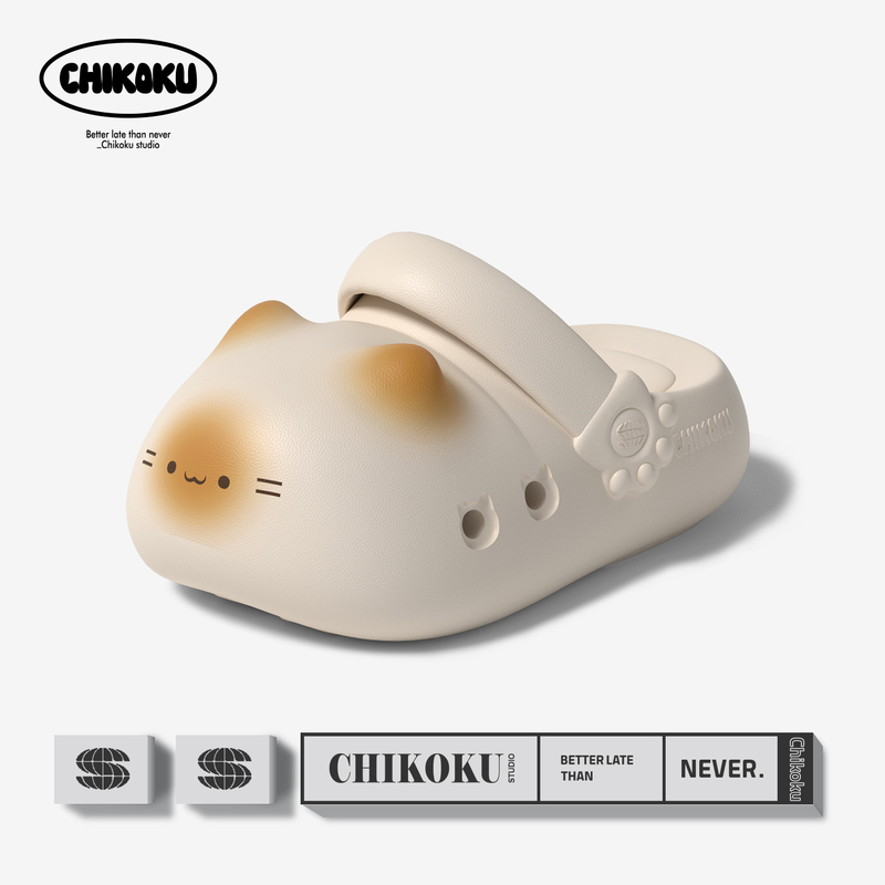 Chikoku Cute Cat Paw Arch Support Clogs Women's New Thick-Soled Closed-Toe Shoes Children's Beach Sandals Men's Chikoku Cute Cat Paw Arch Support Clogs Women's New Thick-Soled Closed-Toe Shoes Children's Beach Sandals Men's