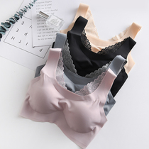 No trace underwear women without steel ring thin gathering bra girls life wrap bra bra beautiful back sleep chest shockproof Sports