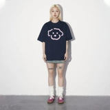 Футболка подходит для мужчин и женщин, короткий рукав, в американском стиле, оверсайз