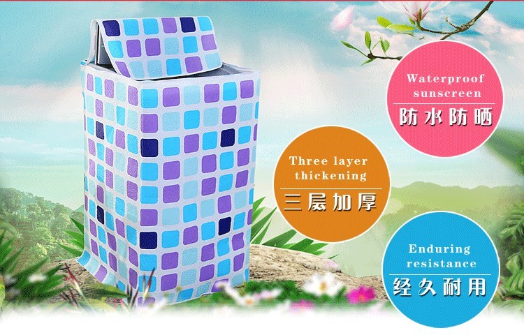 Máy giặt vỏ trống loại ba lớp vải bụi Trung Quốc duy nhất che bảo vệ bình thường đa mục đích song song trống ngoài trời - Bảo vệ bụi tấm che nắng kính lái ô tô