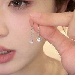 2025 년에 별 빛나는 볼 이어링 새로운 인기있는 스타일 간단한 틈새 디자인 고급 기질 이어링