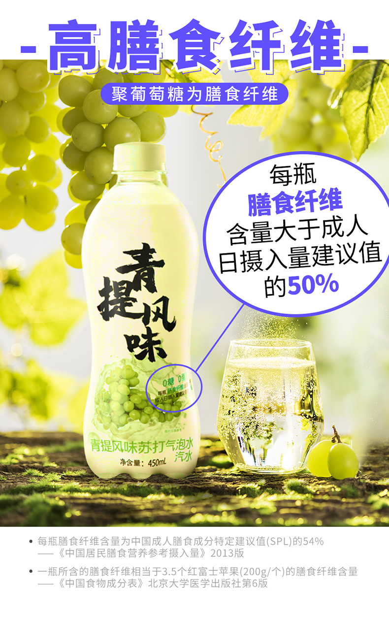 秋林 0糖0脂0卡 苏打气泡水 450ml*12瓶 图7