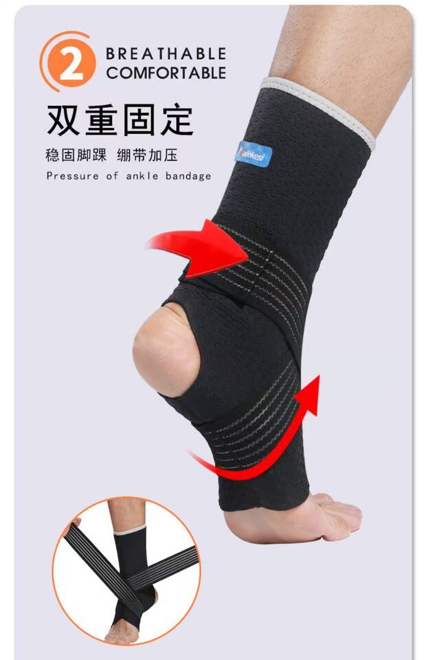 Bong gân mắt cá chân thể thao, bong gân, gãy xương, chân, Muay Thái, băng, băng, bảo vệ, vớ, đồ bảo hộ, dây đai, nén, cố định - Dụng cụ thể thao băng bảo vệ đầu gối tập yoga