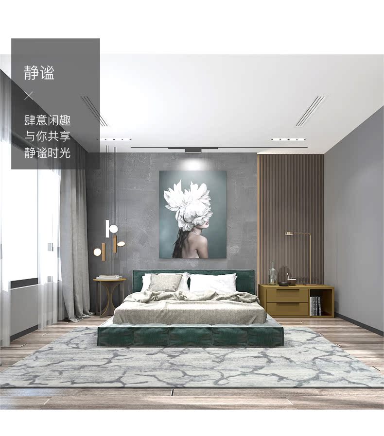 Phong cách Bắc Âu ánh sáng sang trọng Thổ Nhĩ Kỳ nhập khẩu thảm màu xám phòng khách hiện đại tối giản sofa bàn cà phê mat phòng ngủ cạnh giường - Thảm thảm lông cừu
