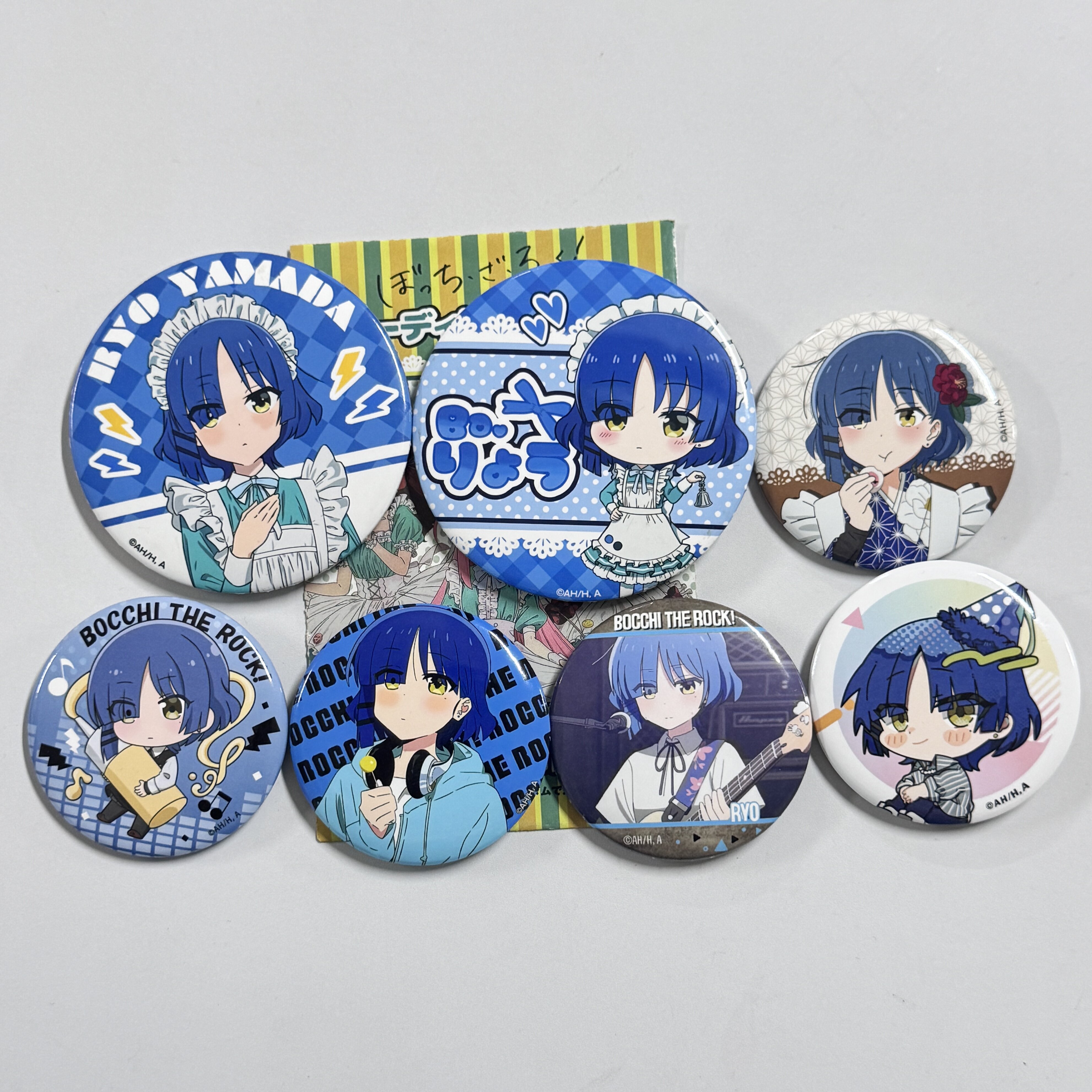 Rigu Genuine In-Stock Lonely Rock Maid Outfit Convenience Store Anime Merchandise Yamada Ryo Personal Pool Bar Badge