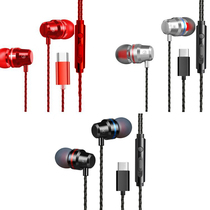 Honor 20PROType-c flat hole tape-c headset line recording original live video large headset