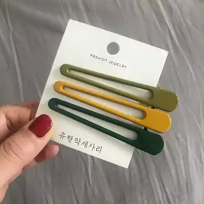 Hairclip duckbill clip adult Morandi banging female Korean fresh and cute Hyuna