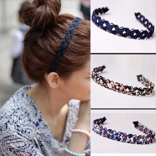 Fashion Hair Stirrup Durable Not Easy To Break Metal Wire Cloth Art Hollowed-out Head Stirrup Wash Face Make-up Shelter Breaking Hair Card-Taobao