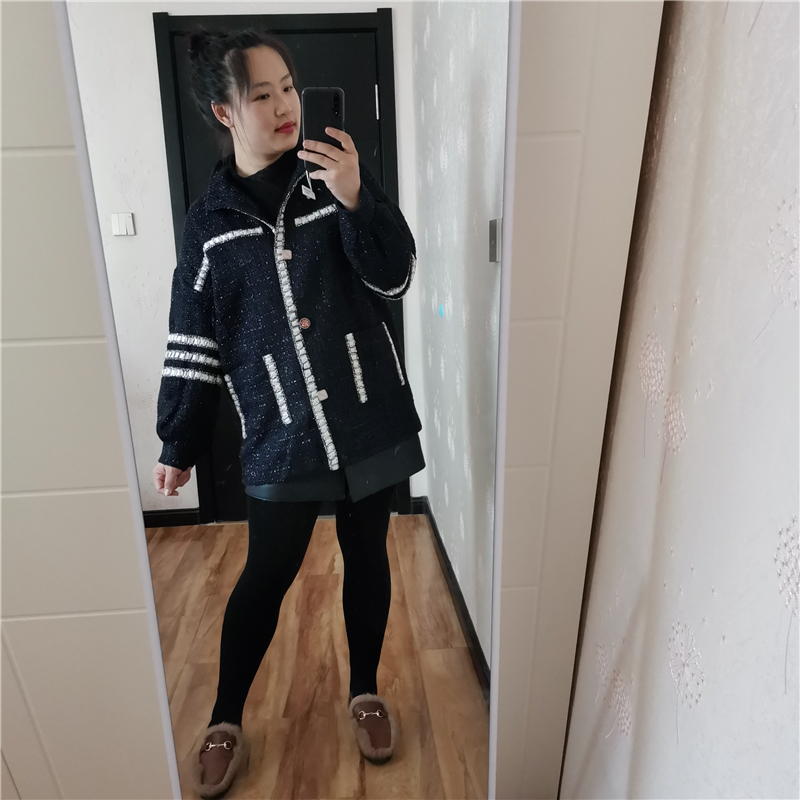 秋冬新款小香风毛绒外套 做个安静的美女
