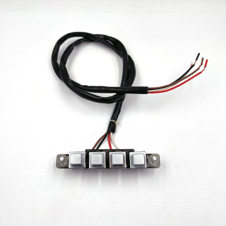 Yingxue range hood accessories CXW-200-H102A switch button assembly four-key two-speed square button key