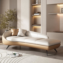 Modern minimalist chaise longue curved sofa small apartment living room lazy recliner hotel bed and breakfast high-end leisure beauty couch