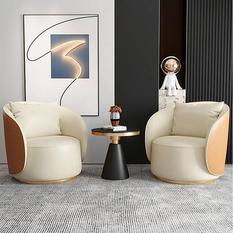 Light and luxurious sofa Nordic minimalist modern Tiger chair tennis Red Living room Leisure guests in talks table and chairs Single chair