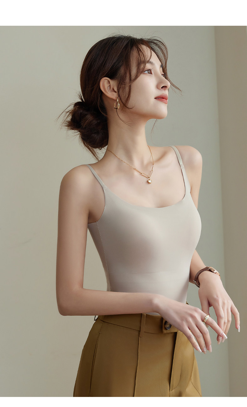 吊带背心女2025新款春夏外穿美背带胸垫免穿文胸一体内搭打底上衣详情14