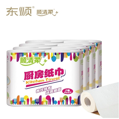 4卷顺清柔加厚厨房用纸