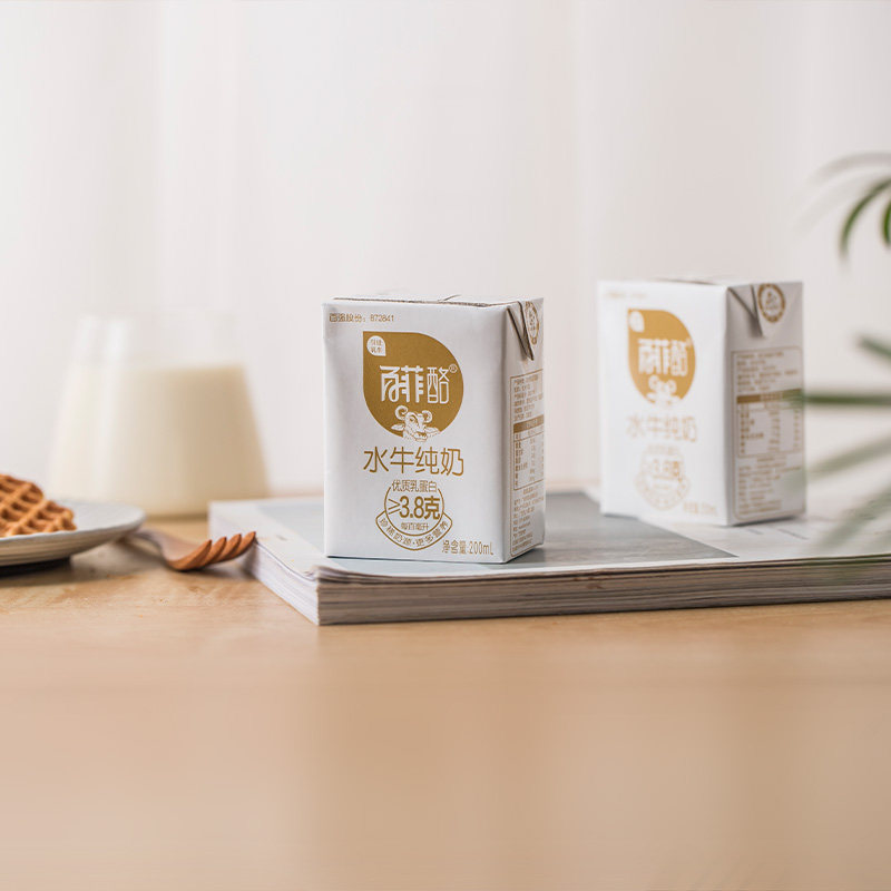 百菲酪 水牛纯奶 200ml*10盒*2提 图1