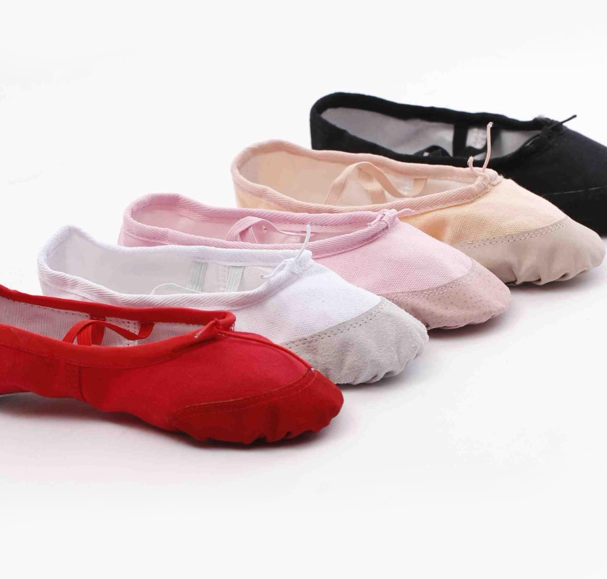 New Children's Classical Dance Shoes Soft Sole Exercise Girls Cat Claw Shoes Dancing Shoes Canvas Yoga Shoes Ballet Shoes